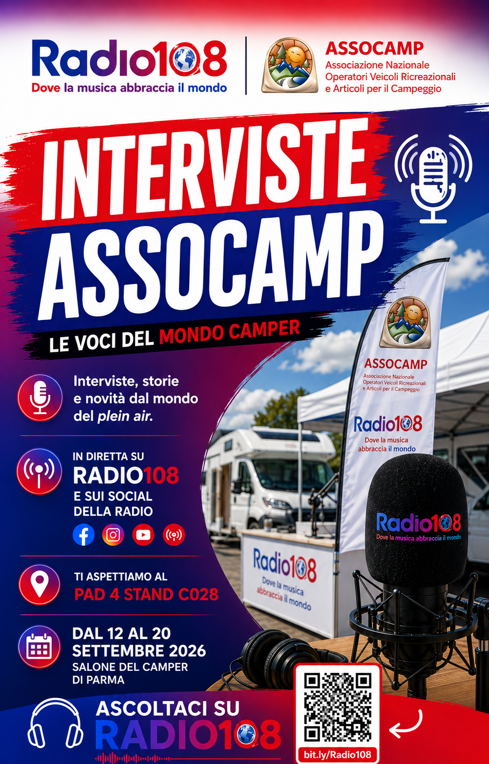 Interviste Assocamp - Radio 108 al Salone del Camper di Parma 2026